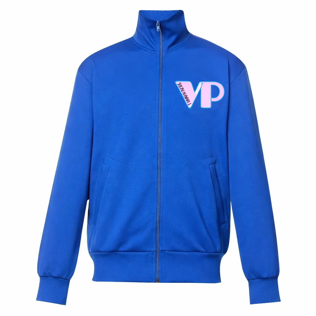 Sininen collegepaita VP-logolla